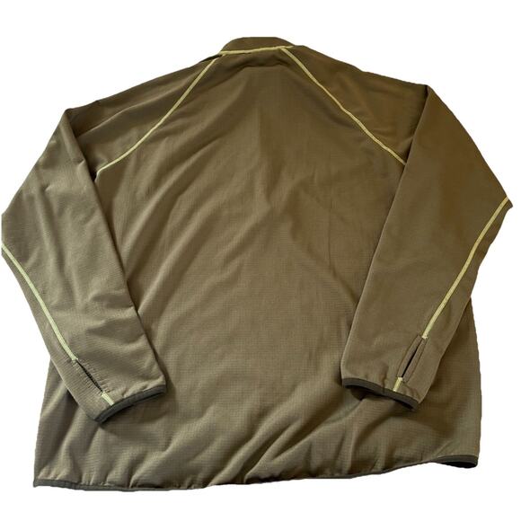 Eddie Bauer Men’s XL Fleece Lined Free Heat Green 1/4 Zip Shirt Thumb Holes - Picture 11 of 16